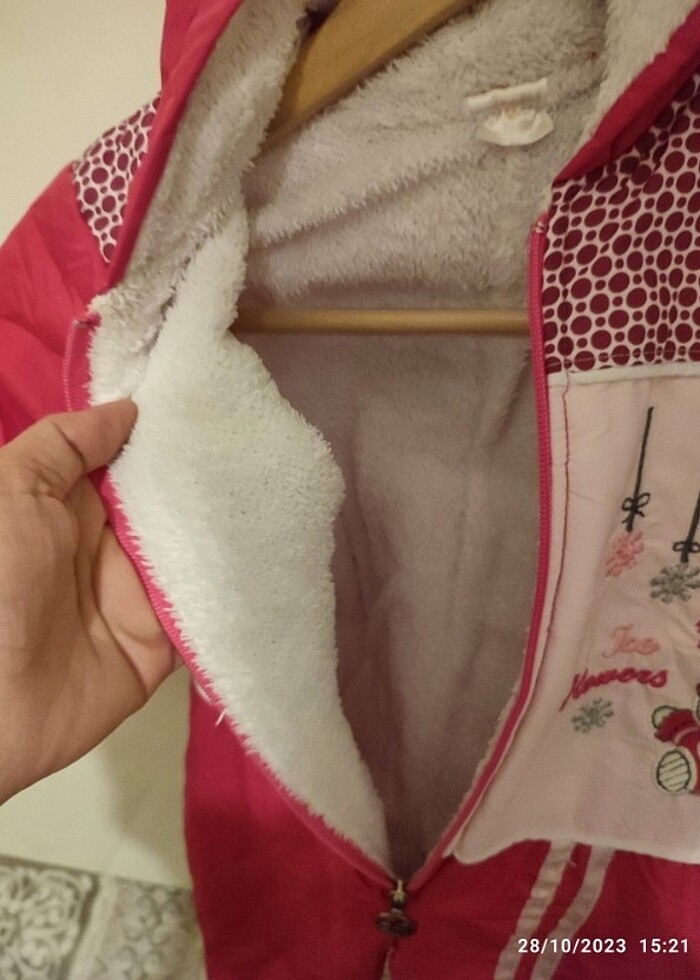 Bebek kışlık astronot içi yünlü tulum  - Görsel 3