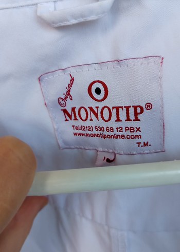 Beyaz Düğmeli önlük - Görsel 3