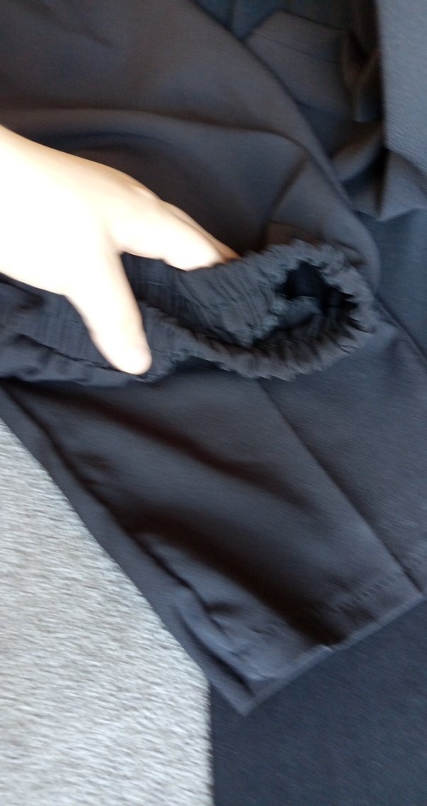 siyah Rahat Kesim  Pantolon - Görsel 4