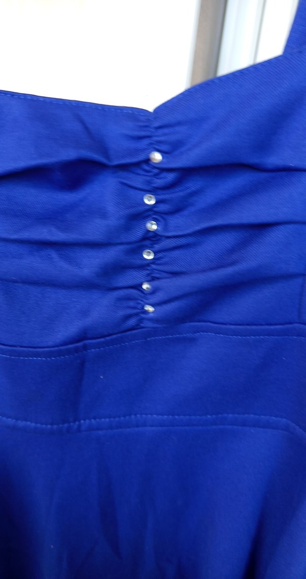 Lacivert Piliseli elbise - Görsel 2