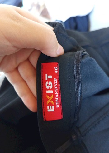 siyah  Kumaş Pantolon - Görsel 4