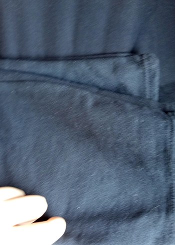 Düğmeli siyah Pamuklu  Eşofmanı - Görsel 3