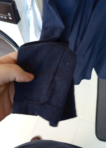 Lacivert Uzun Kollu Tunik - Görsel 2