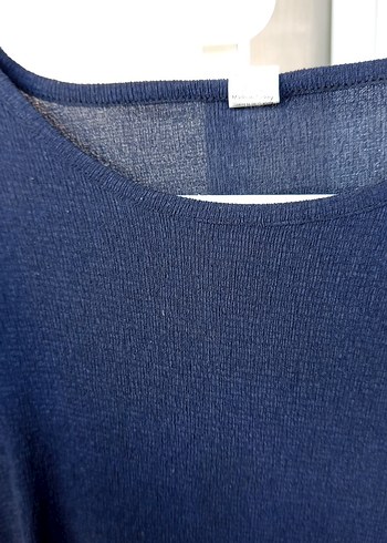 Lacivert Uzun Kollu Tunik - Görsel 4