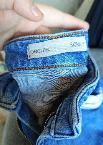 Kadın Mavi Denim Midi Boy Dar Kesim Kot - Görsel 3