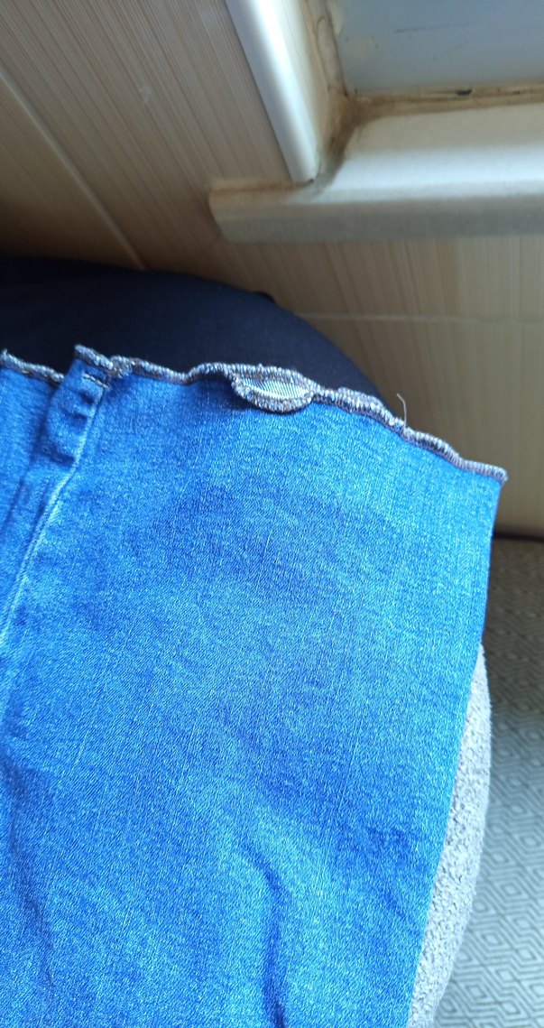 Kadın Mavi Denim Midi Boy Dar Kesim Kot - Görsel 2