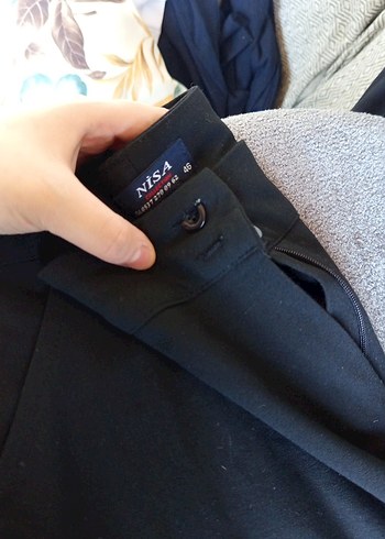 siyah kumaş pantlon - Görsel 2