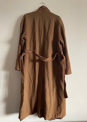 Erkek Bej Süet Uzun Düğmeli Klasik Kaban - Görsel 2