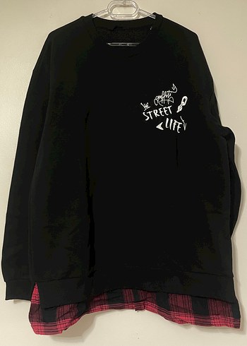 LC Waikiki Siyah Street Wear Sweatshirt