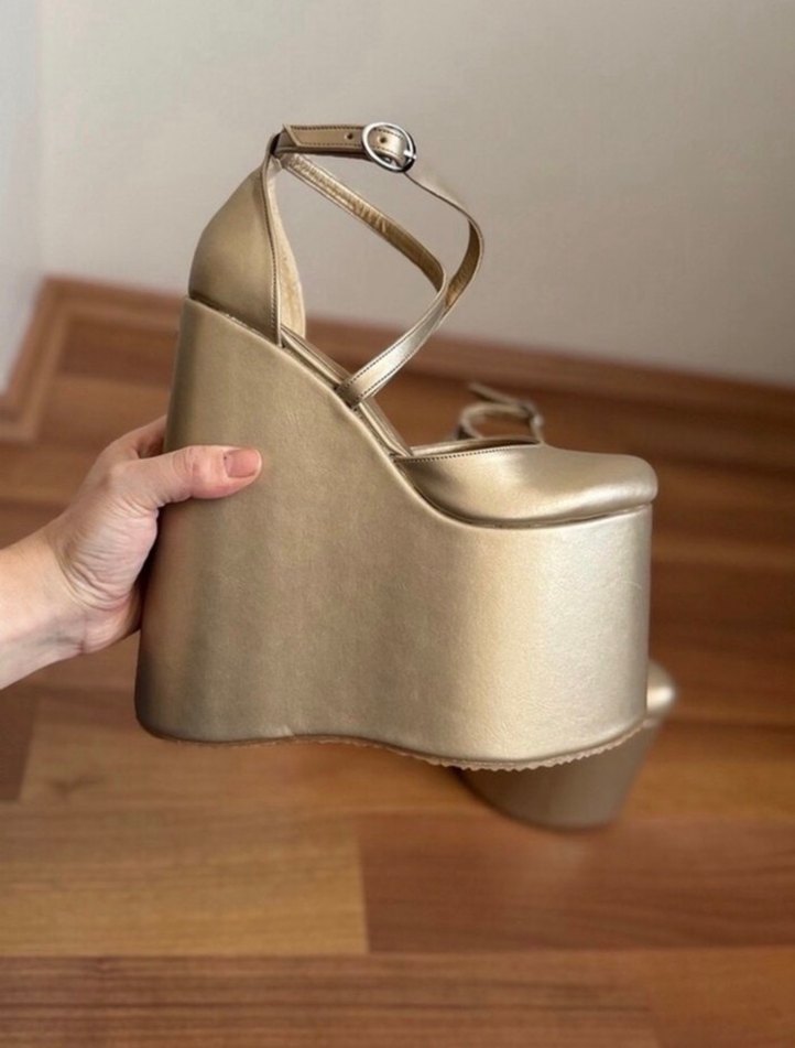 Sahne Ayakkabısı Platform Ayakkabı Yüksek topuk ayakkabı - Görsel 3