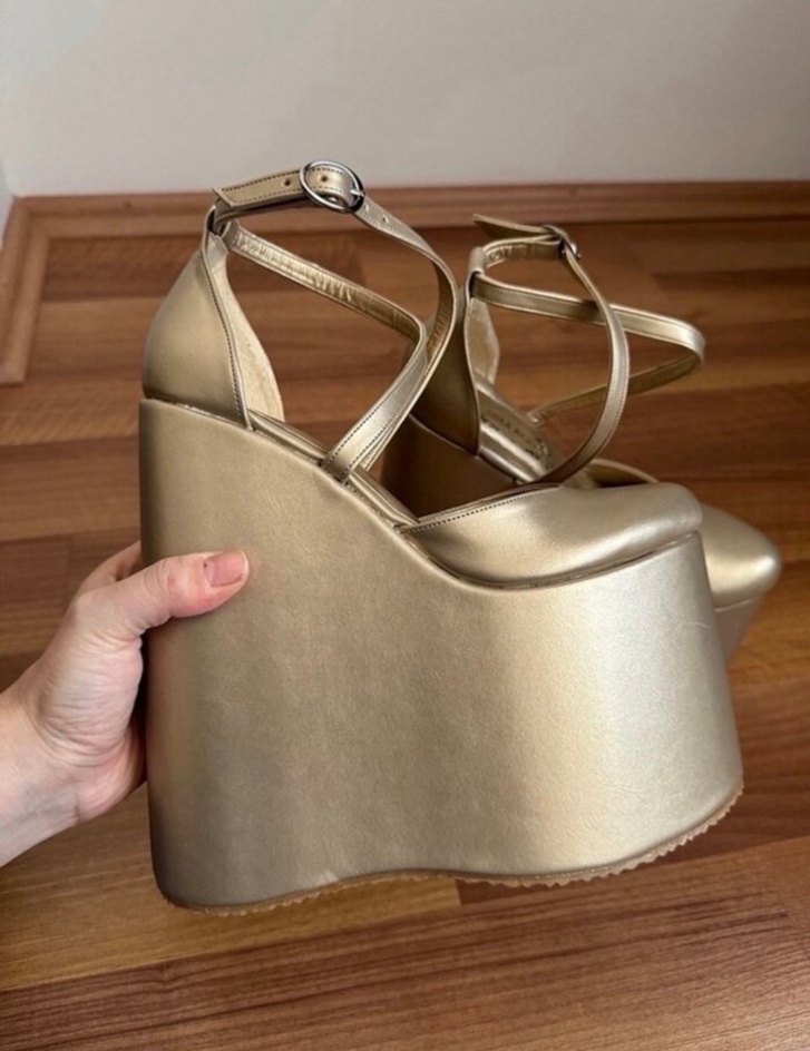 Sahne Ayakkabısı Platform Ayakkabı Yüksek topuk ayakkabı - Görsel 5