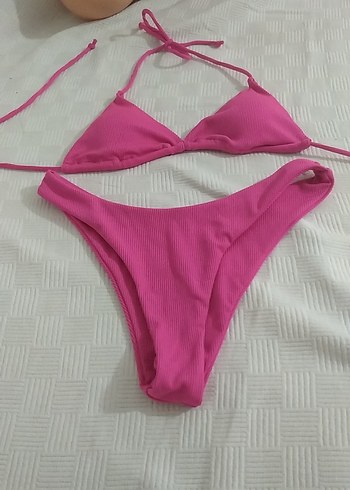Diğer Pembe İp Askılı Kadın Bikini