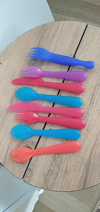 Beden Bebek mama kaşık çatal bıçak