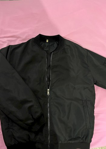 Siyah bomber ceket