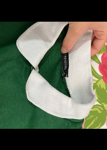 Yeşil Boston Baskılı Kadın Sweatshirt - Görsel 2