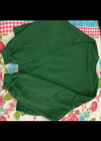 Yeşil Boston Baskılı Kadın Sweatshirt - Görsel 3