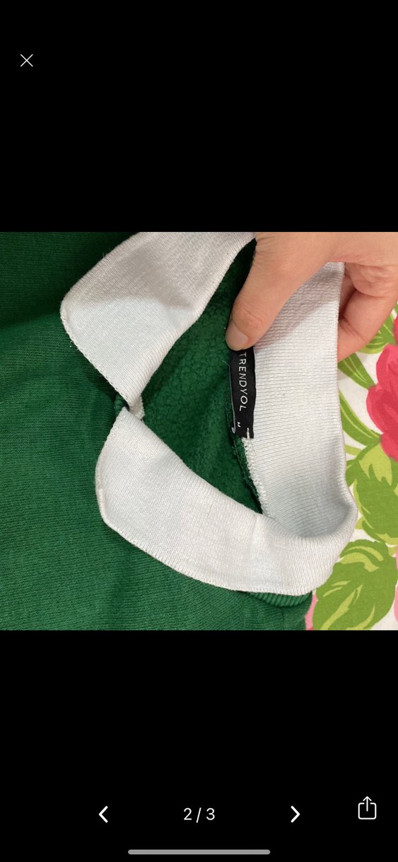 Yeşil Boston Baskılı Kadın Sweatshirt - Görsel 2