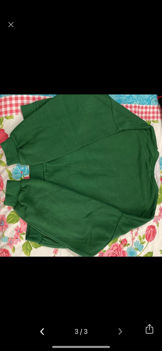 Yeşil Boston Baskılı Kadın Sweatshirt - Görsel 3