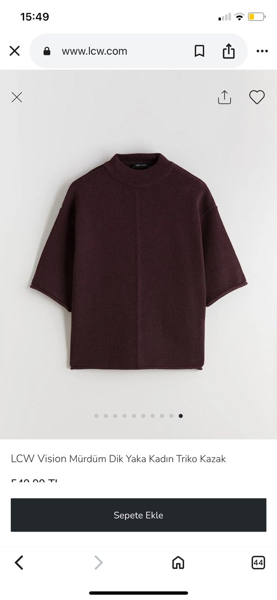 LCW Vision Mürdüm Kadın Triko Kazak - Görsel 4