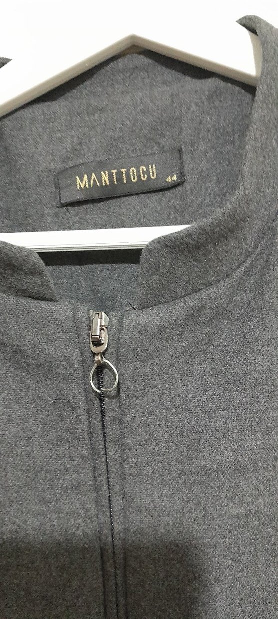 Gri Uzun  Kadın Kaban - Görsel 4