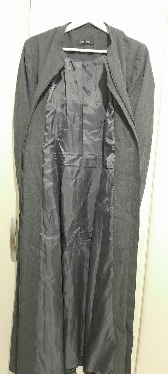 Gri Uzun  Kadın Kaban - Görsel 2