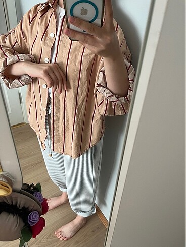 Oversize bershka gömlek