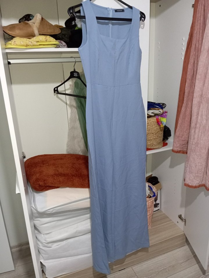 Kadın Mavi Uzun Tulum - Görsel 2