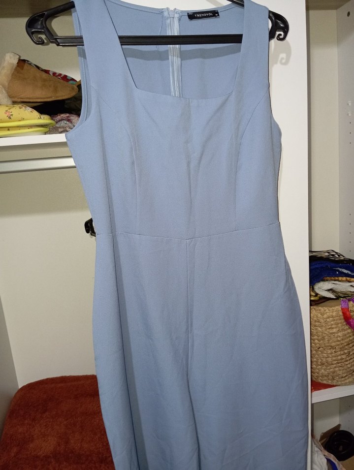 Kadın Mavi Uzun Tulum - Görsel 3