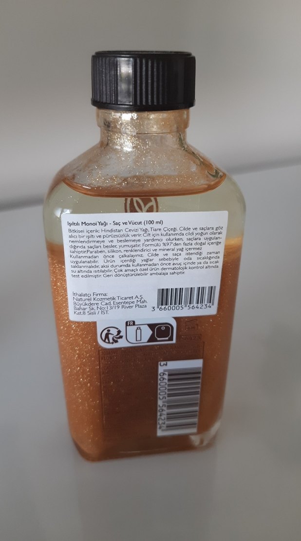 Yves Rocher Monoi Işıltılı Saç ve Vücut Yağı - Görsel 2