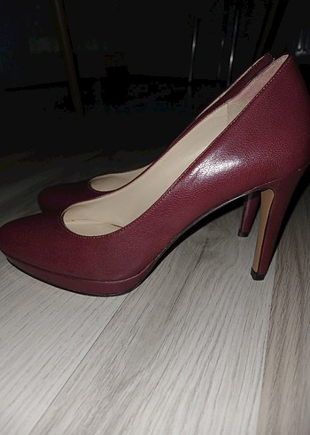 Nine West Bordo Dolgu Topuklu Kadın Stiletto - Görsel 2