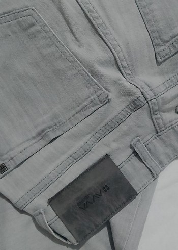 31 Beden gri Renk avva marka gri Regular Fit Erkek Denim Pantolon