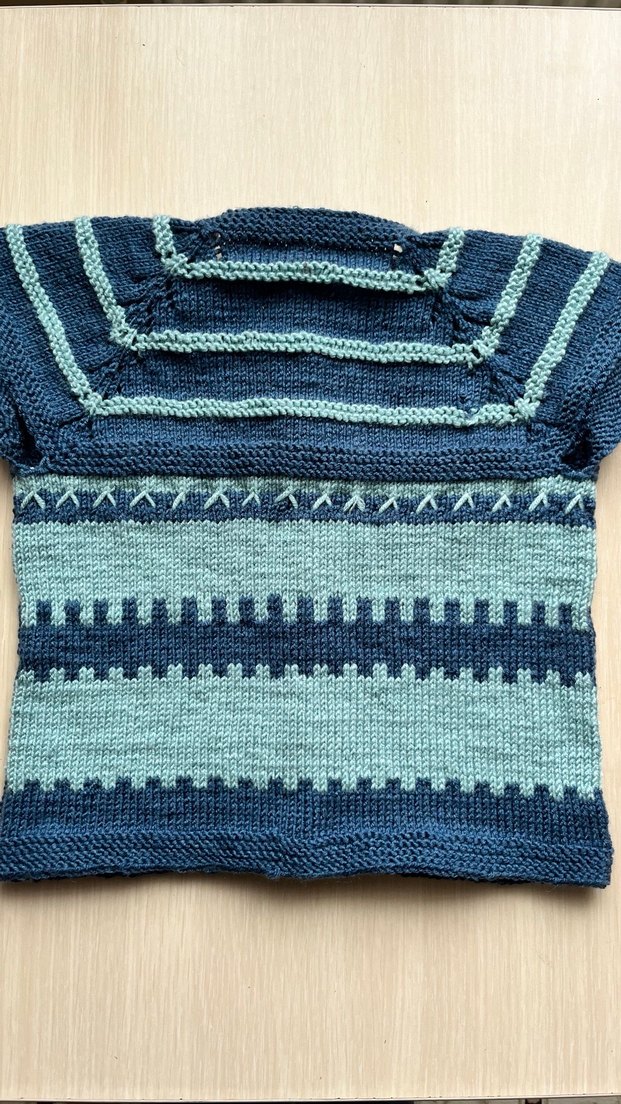 Bohem Midi Desenli Örgü Bebek Hırka - Görsel 4