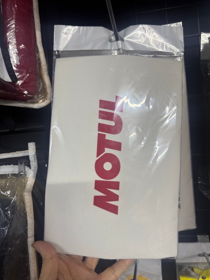 Beyaz Motul Baskılı motosiklet koltuk kılıfı - Görsel 2