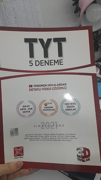 3D YAYINLARI TYT DENEME