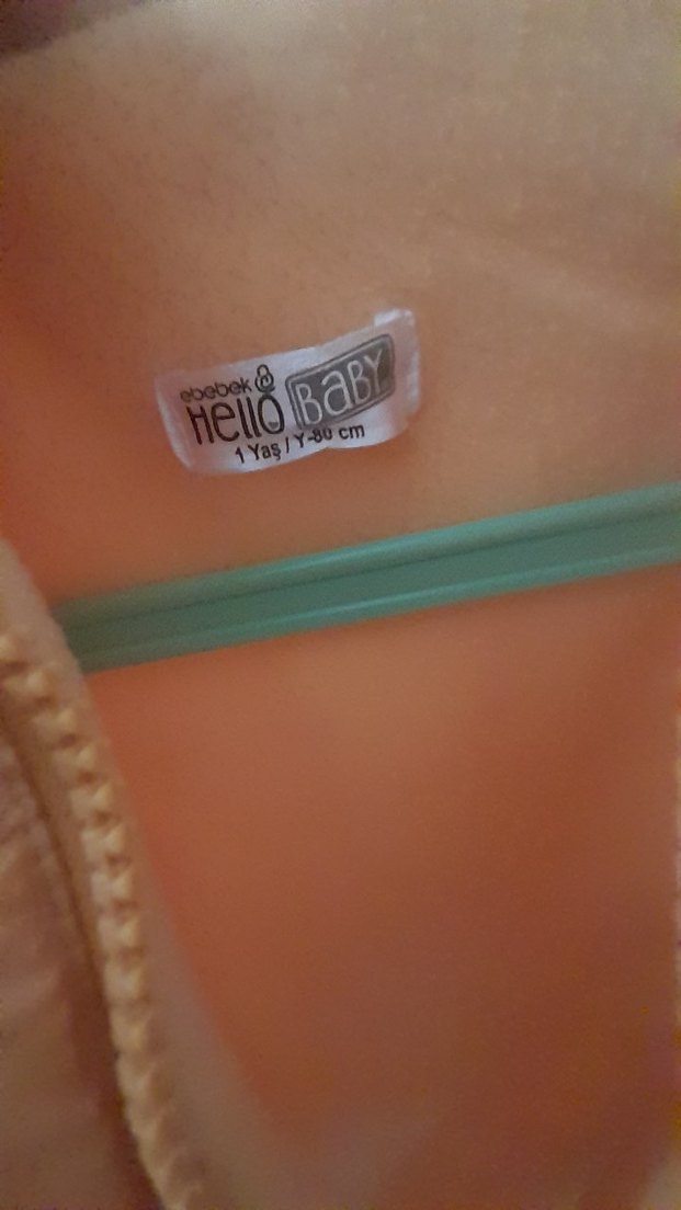 1 Yaş Kapüşonlu Sarı Fermuarlı  Ve Yün Ceket
2 adet ceket - Görsel 2