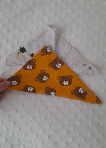 Mavi ve Gri Baskılı Bebek Önlükleri - Görsel 2