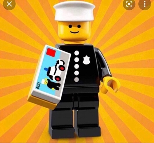 Classic Police Officer lego minifigur