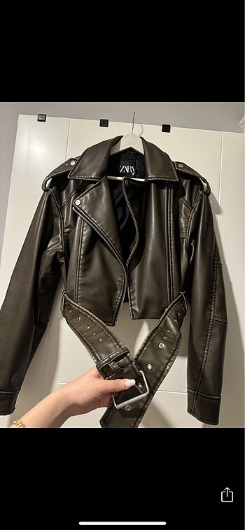 Zara Zara biker deri ceket