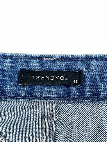 42 Beden lacivert Renk Trendyol & Milla Jean / Kot %70 İndirimli.
