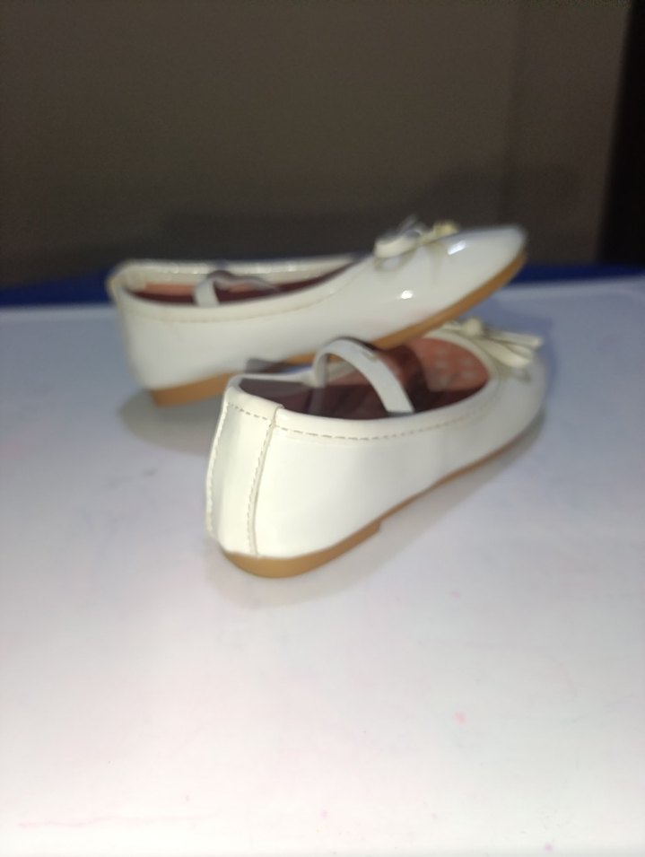 Kız Çocuk Beyaz Fiyonk Detaylı Babet - Görsel 3