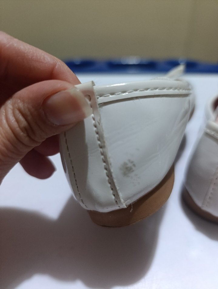 Kız Çocuk Beyaz Fiyonk Detaylı Babet - Görsel 5