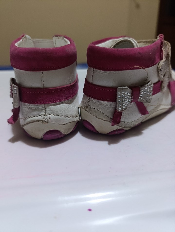 Pembe Kız Bebek İlk Adım Ayakkabısı - Görsel 3