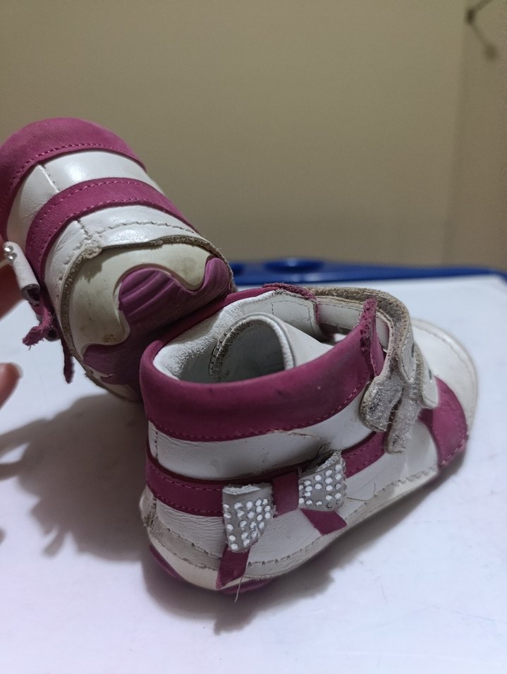 Pembe Kız Bebek İlk Adım Ayakkabısı - Görsel 4