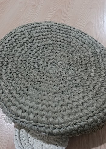 Gri Örgü Sepet / kedi yatağı - Görsel 4