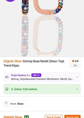 Söğütlü silver 925 ayar gümüş küpe - Görsel 3