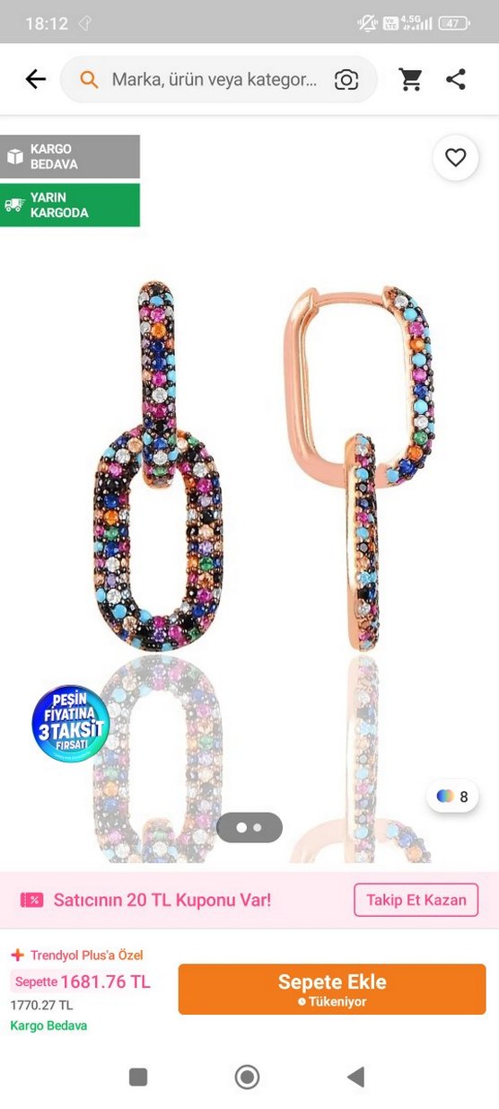 Söğütlü silver 925 ayar gümüş küpe - Görsel 2