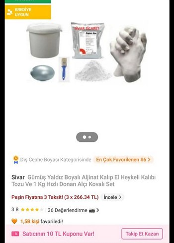 Bebek El ve Ayak İzi Kalıbı Seti - Görsel 3