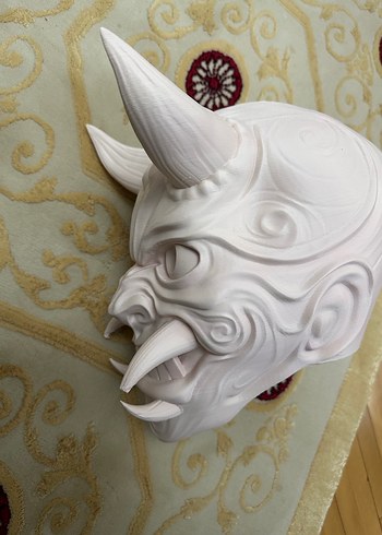 Hannya kask figür maske - Görsel 4