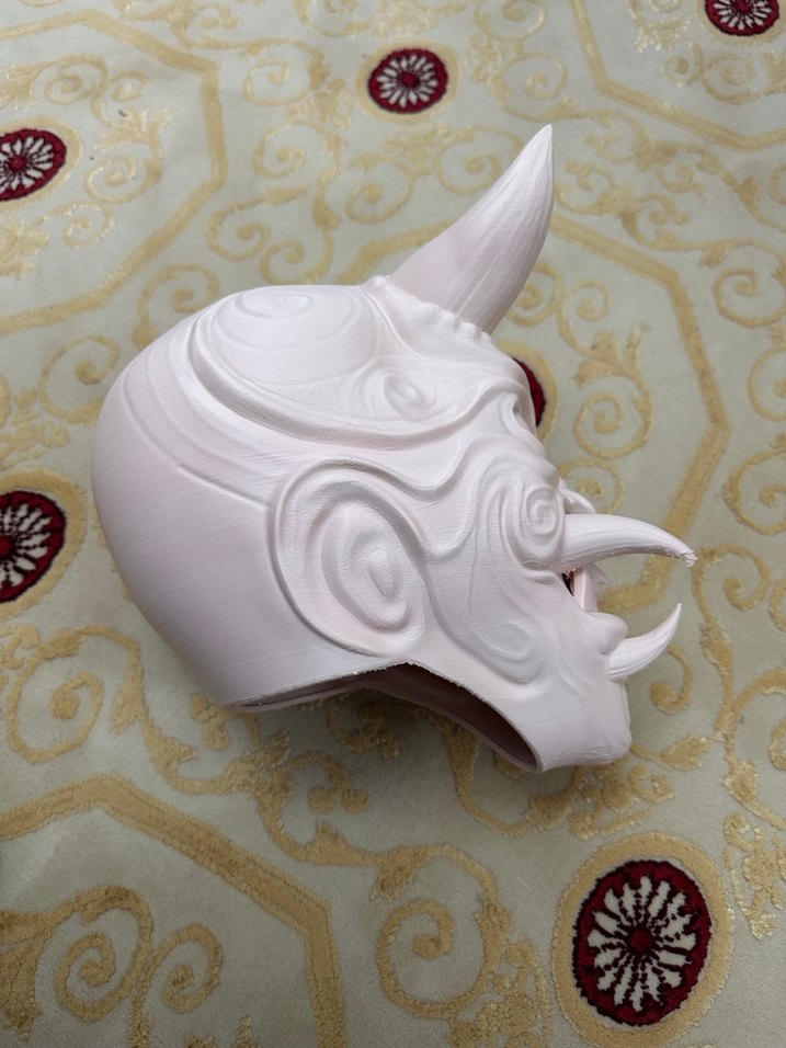 Hannya kask figür maske - Görsel 2