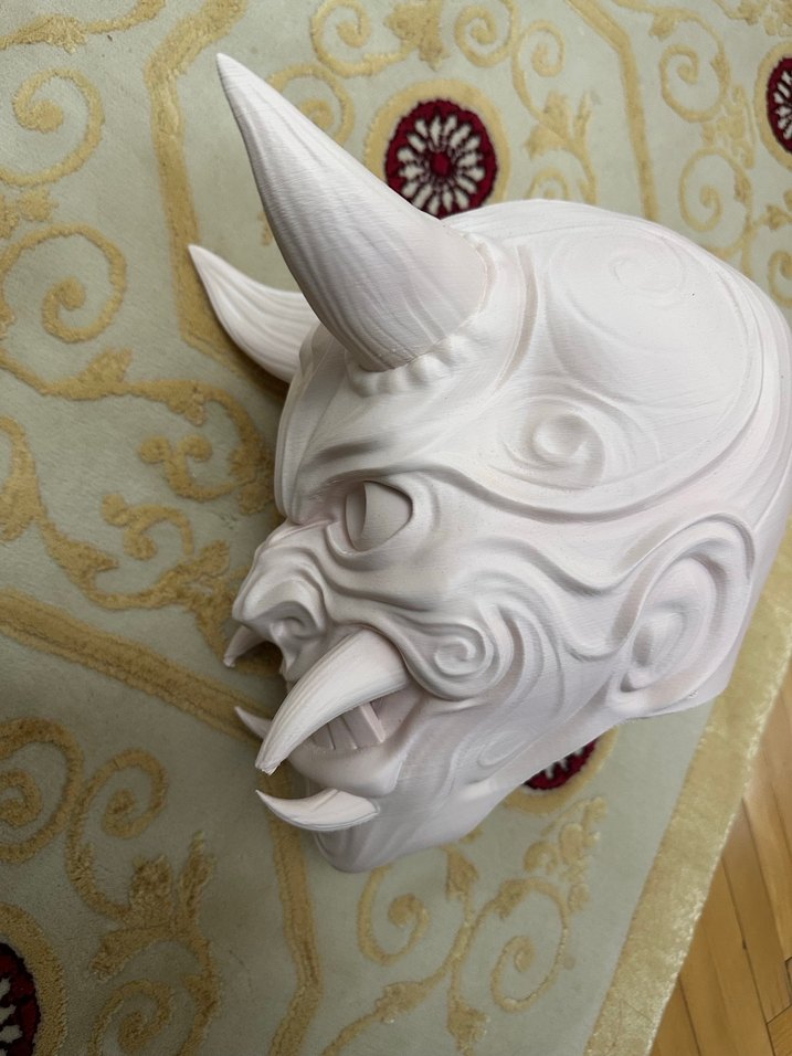 Hannya kask figür maske - Görsel 4